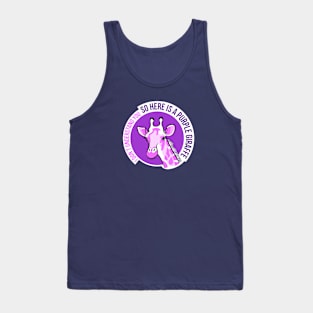 Purple Giraffe Tank Top